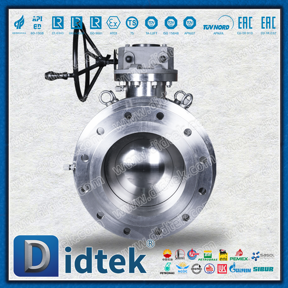 Katup Bola Trunnion yang Dilas Sepenuhnya dengan Bodi F316Ti & Kursi HNBR