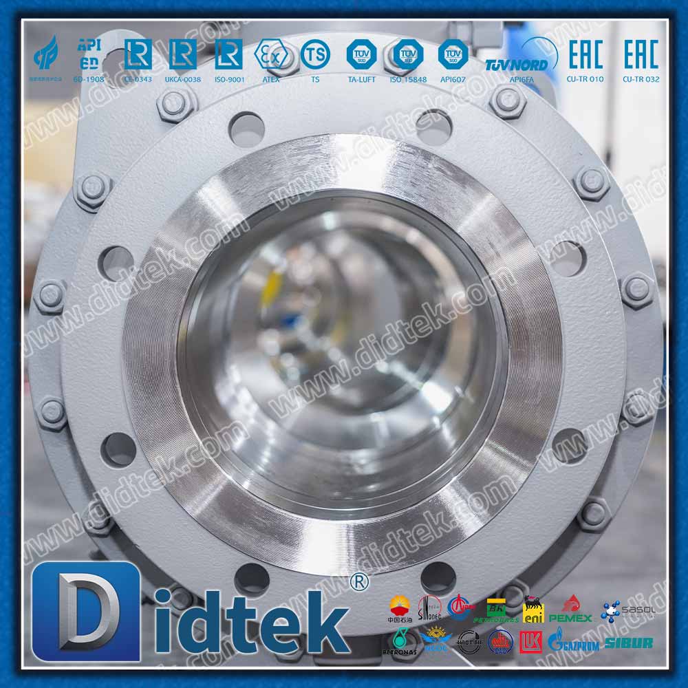 Katup Bola Trunnion Segel Bibir Teknik Kelautan Dengan Indikator Posisi