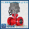 Katup Bola Trunnion F316 Tempa Listrik dengan Lapisan Poliuretan