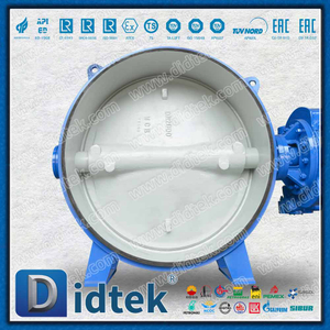 DN2000 Katup Kupu-Kupu DIN Wafer Triple Offset Ukuran Besar