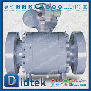 ESD Marine Engineering Trunnion Mounted Auma Electric Ball Valve Untuk Gas Tekanan Tinggi