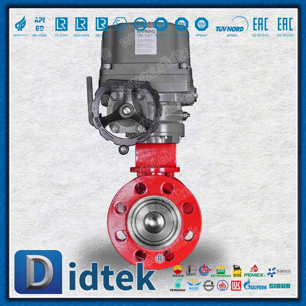 Katup Bola Trunnion F316 Tempa Listrik dengan Lapisan Poliuretan