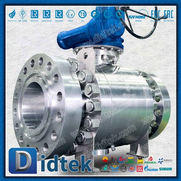 Katup Bola Trunnion Paduan Dupleks API 607