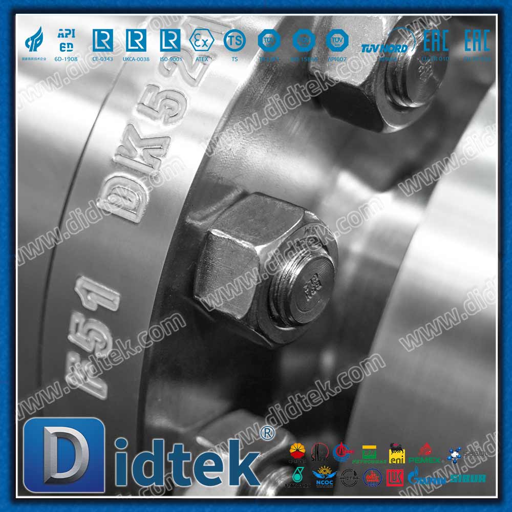 Katup Bola Trunnion Tempa Kelas F51 1500 Dengan Penyegelan MENGINTIP