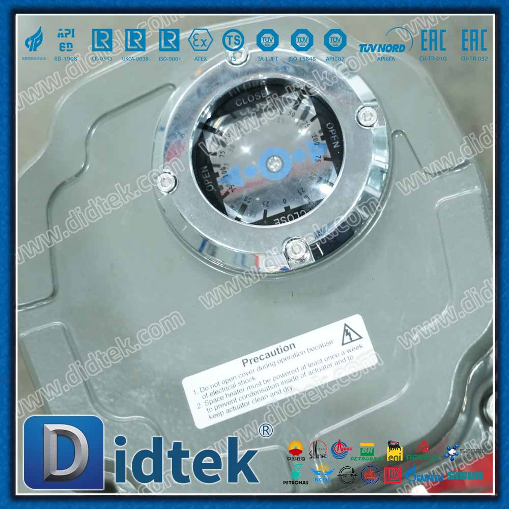 Katup Bola Trunnion F316 Tempa Listrik dengan Lapisan Poliuretan