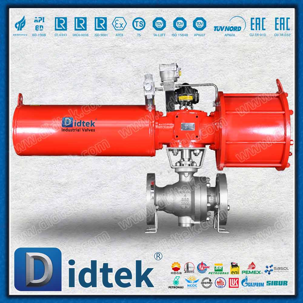 Bola Trunnion Pneumatik Bertindak Tunggal Untuk Aplikasi Pupuk