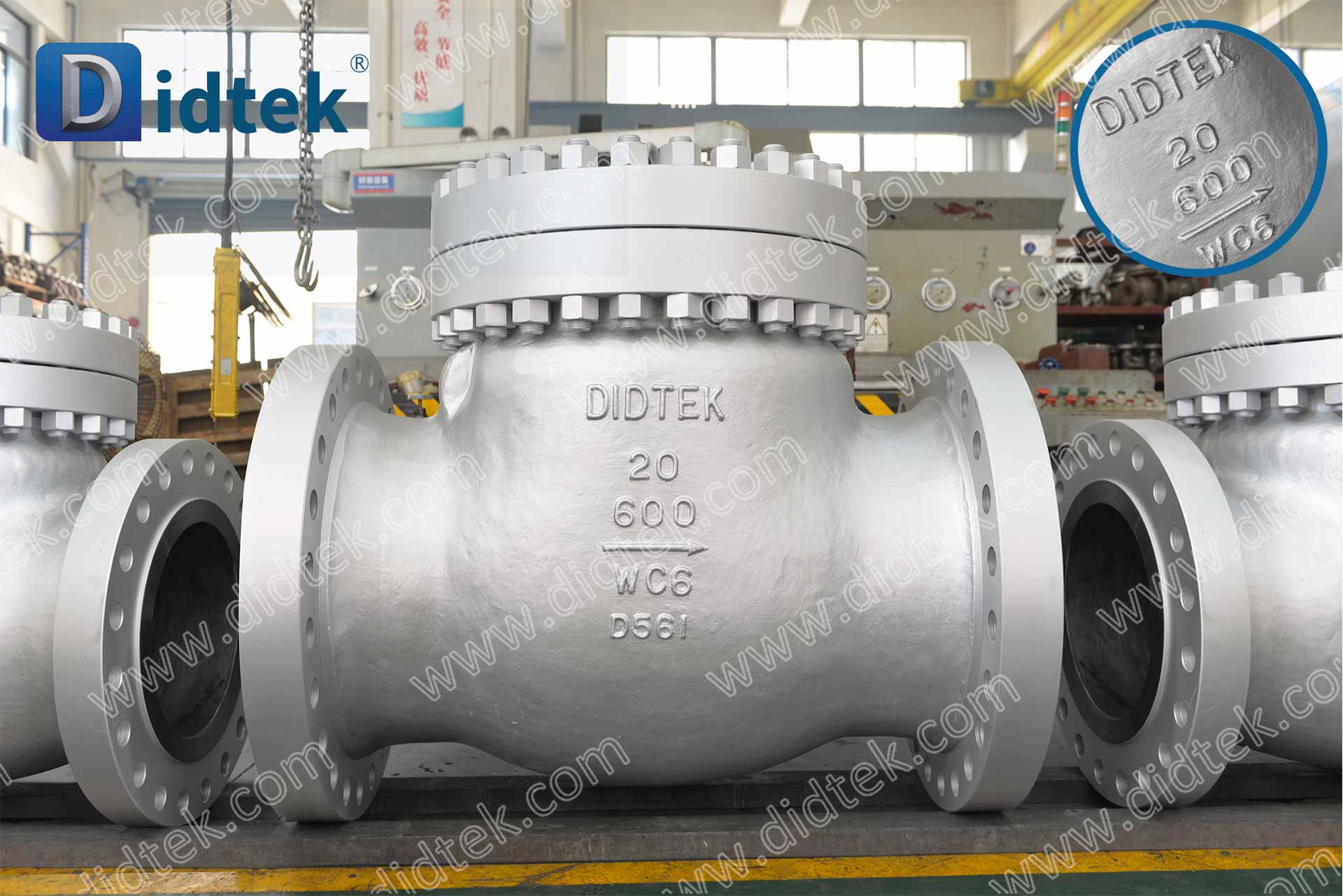 C-27 DIDTEKCSSCV-Cast Chromium‑Molybdenum Alloy Steel WC6 Katup Periksa Ayun
