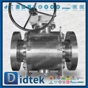 Duplex Alloy F51 Trunnion Ball Valve Untuk Gas Alam Asam, Minyak Mentah dengan H₂S dan CO₂