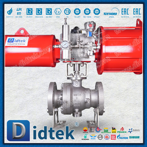 Katup Bola Pneumatik Flange Bore Penuh CF8M