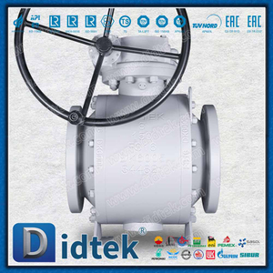 Katup Bola Trunnion Segel Bibir Teknik Kelautan Dengan Indikator Posisi
