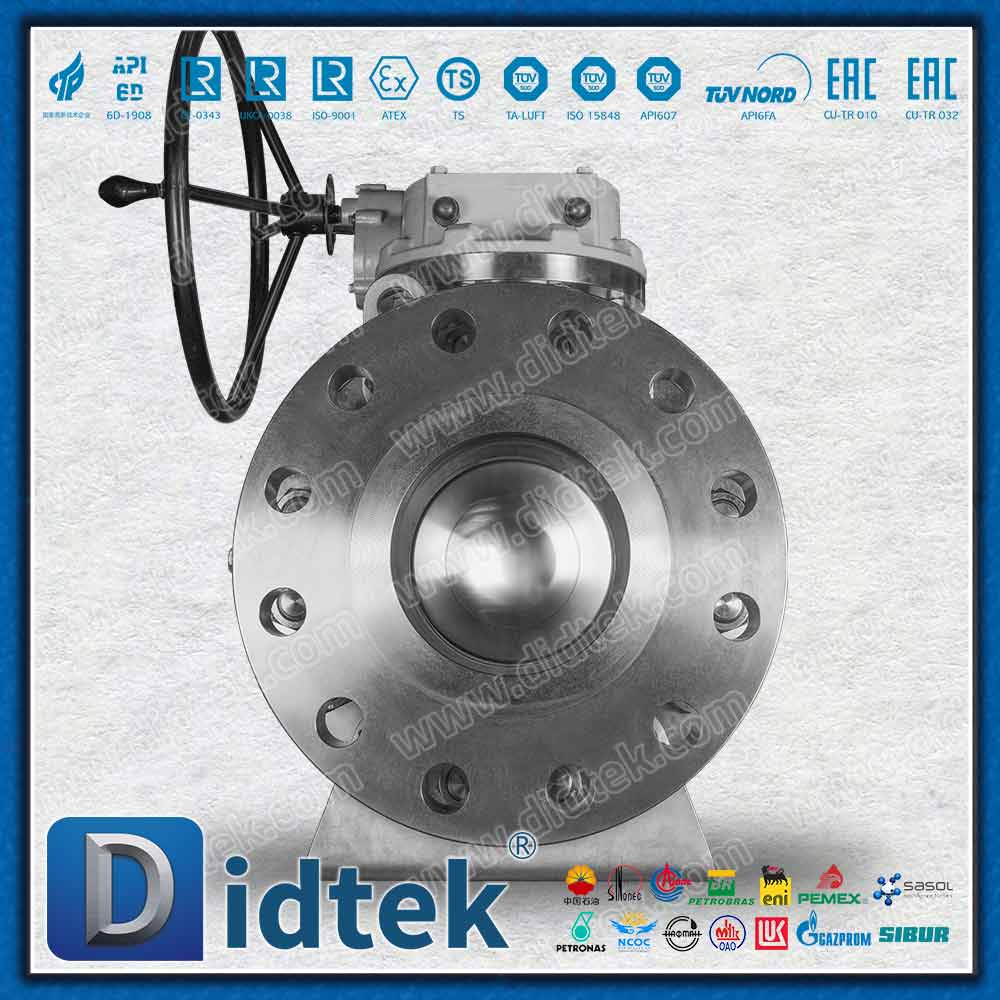Duplex Alloy F51 Trunnion Ball Valve Untuk Gas Alam Asam, Minyak Mentah dengan H₂S dan CO₂