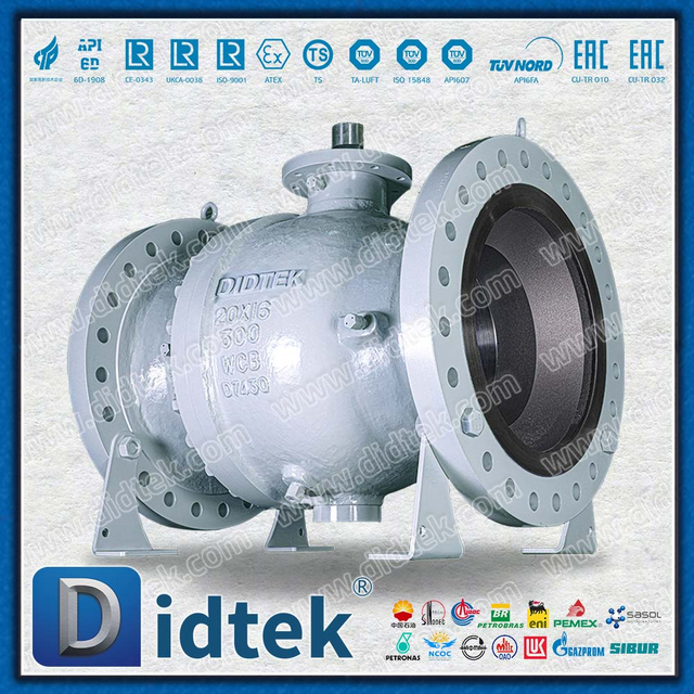 Didtek Devlon Soft Seated Reduced-Bore Trunnion Ball Valve Dengan Standar NACE
