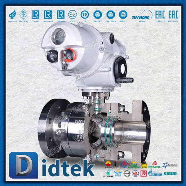 Katup Bola Trunnion Bermotor