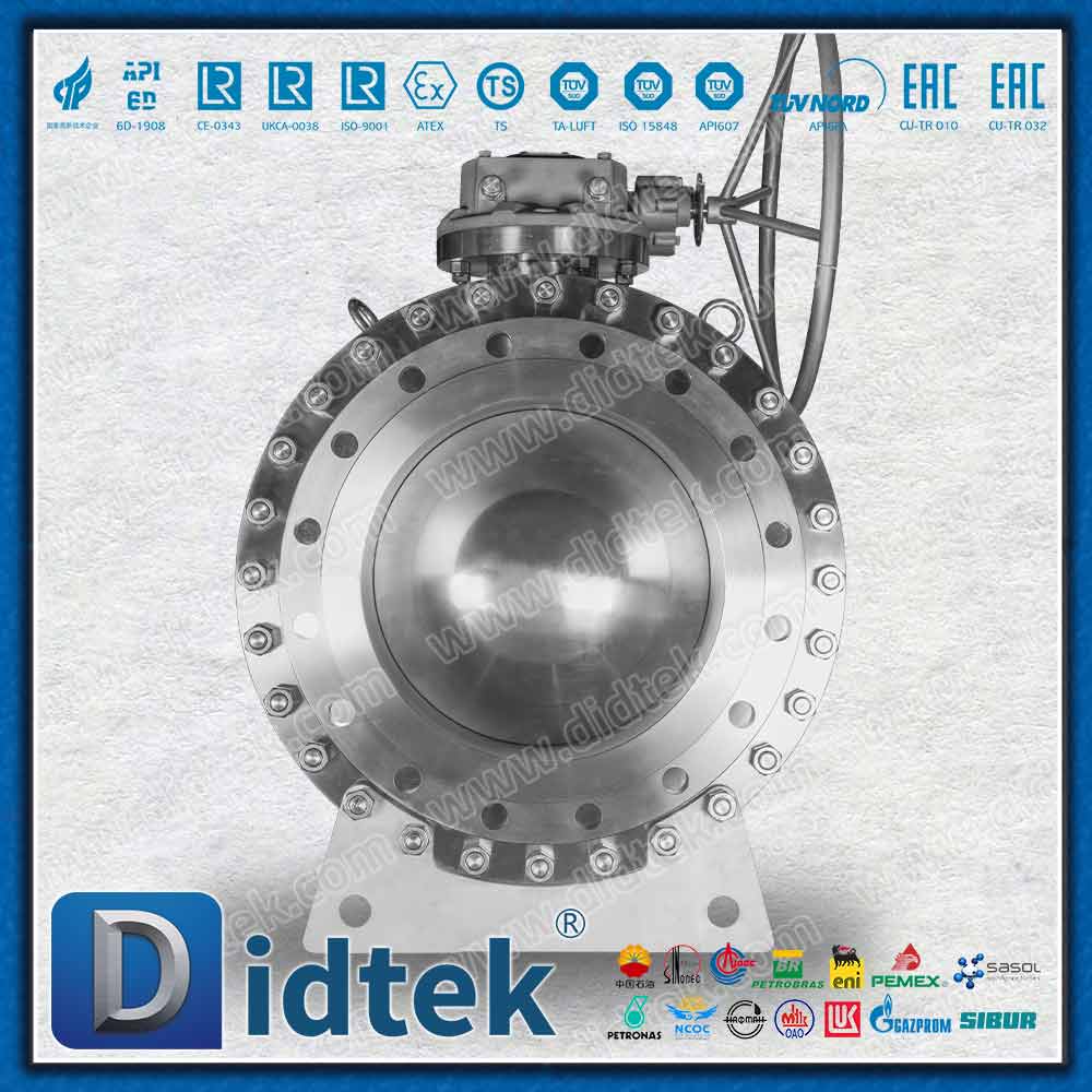 Katup Bola Trunnion FPSO F316 Teknik Kelautan PTFE Elgiloy